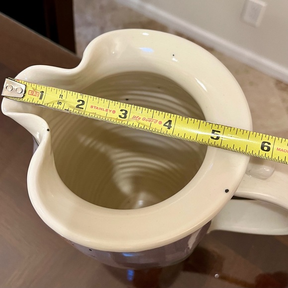 Postmodern Ceramic Pottery Pitcher Artist Signed MCM Geometric Studio Art 9-1/2 - Picture 10 of 12